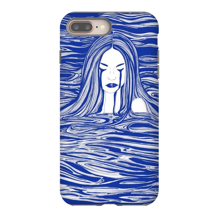 iPhone 7 plus StrongFit Blue Sea Nymph by ECMazur 