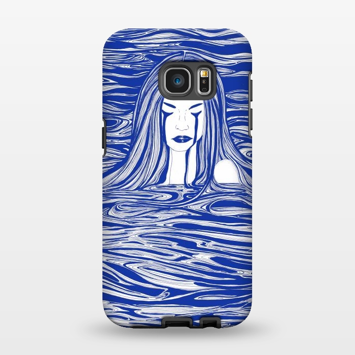 Galaxy S7 EDGE StrongFit Blue Sea Nymph by ECMazur 