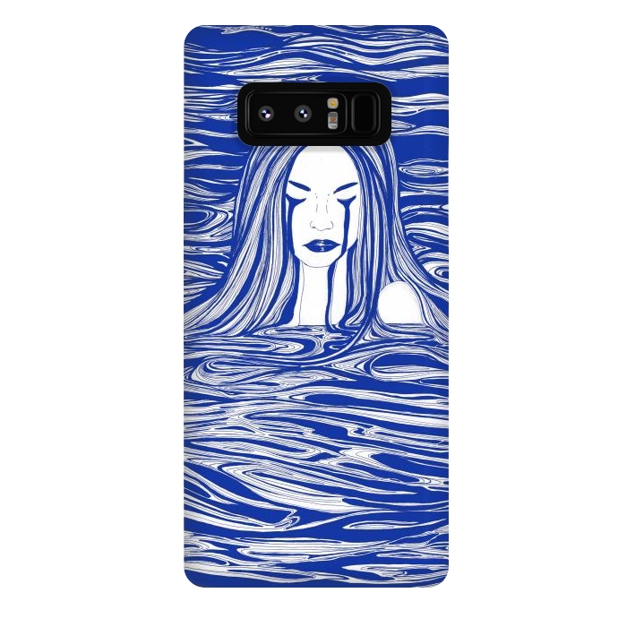Galaxy Note 8 StrongFit Blue Sea Nymph by ECMazur 
