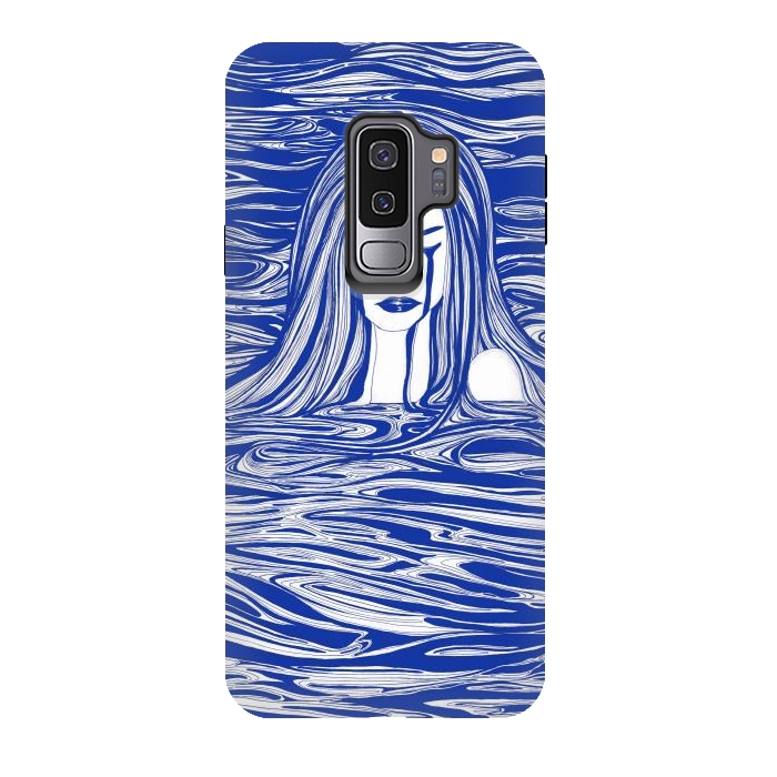 Galaxy S9 plus StrongFit Blue Sea Nymph by ECMazur 