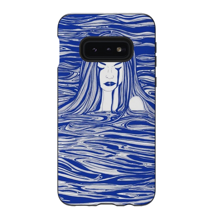 Galaxy S10e StrongFit Blue Sea Nymph by ECMazur 