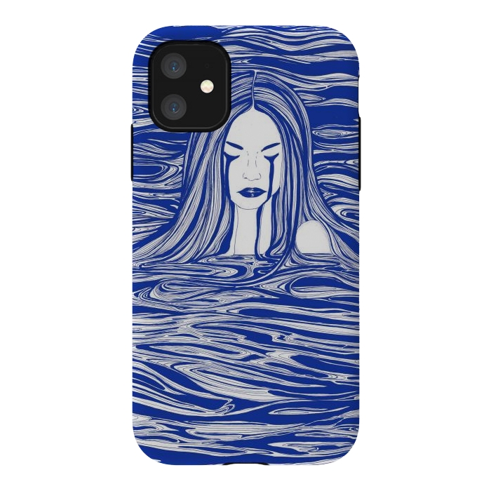 iPhone 11 StrongFit Blue Sea Nymph by ECMazur 