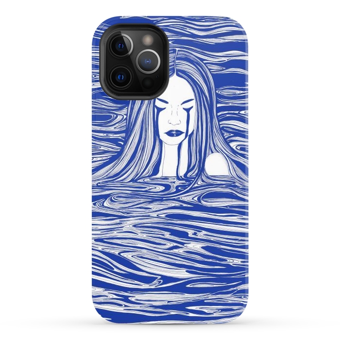 iPhone 12 Pro StrongFit Blue Sea Nymph by ECMazur 