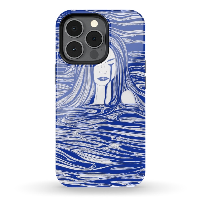 iPhone 13 pro StrongFit Blue Sea Nymph by ECMazur 
