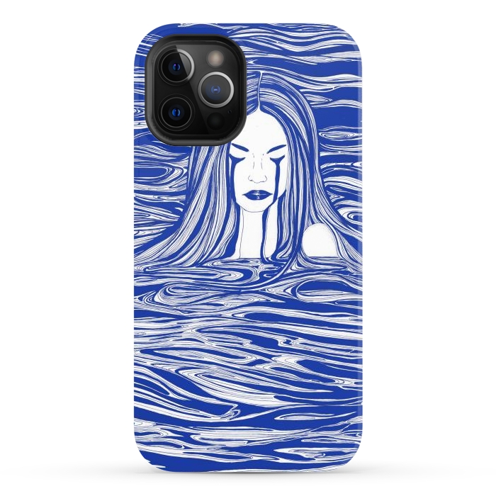 iPhone 12 Pro Max StrongFit Blue Sea Nymph by ECMazur 