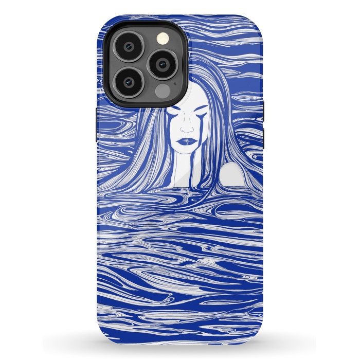 iPhone 13 Pro Max StrongFit Blue Sea Nymph by ECMazur 