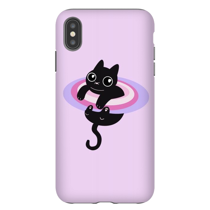 iPhone Xs Max StrongFit Caturn by ECMazur 