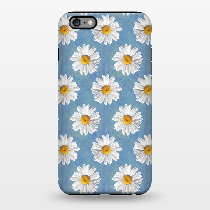 iPhone 6/6s plus StrongFit Daisy Blues - Daisy Pattern on Cornflower Blue by Tangerine-Tane
