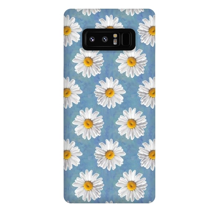 Galaxy Note 8 StrongFit Daisy Blues - Daisy Pattern on Cornflower Blue by Tangerine-Tane