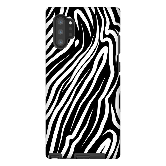 Galaxy Note 10 plus StrongFit Zebra work abstract by Josie