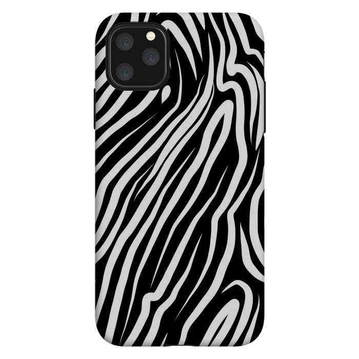 iPhone 11 Pro Max StrongFit Zebra work abstract by Josie