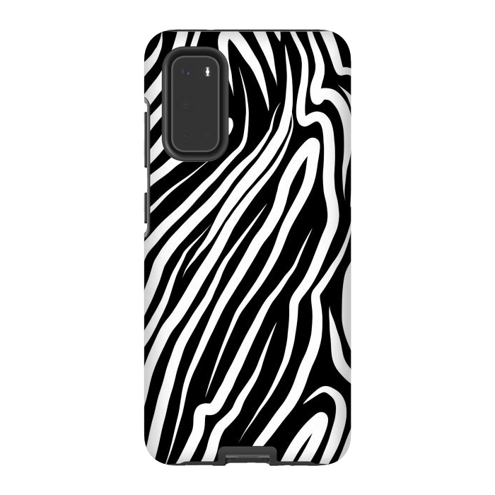 Galaxy S20 StrongFit Zebra work abstract by Josie