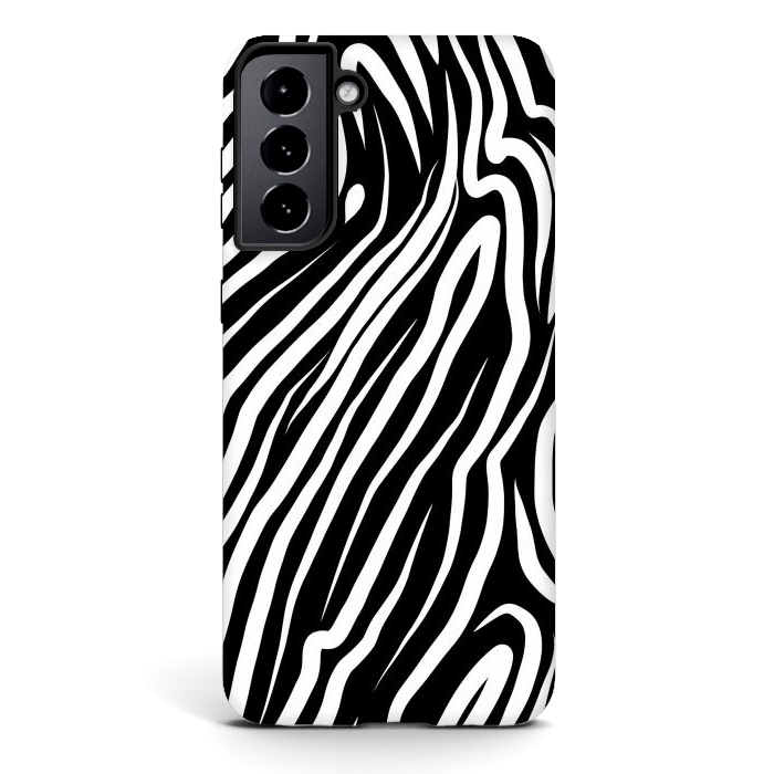Galaxy S21 StrongFit Zebra work abstract by Josie