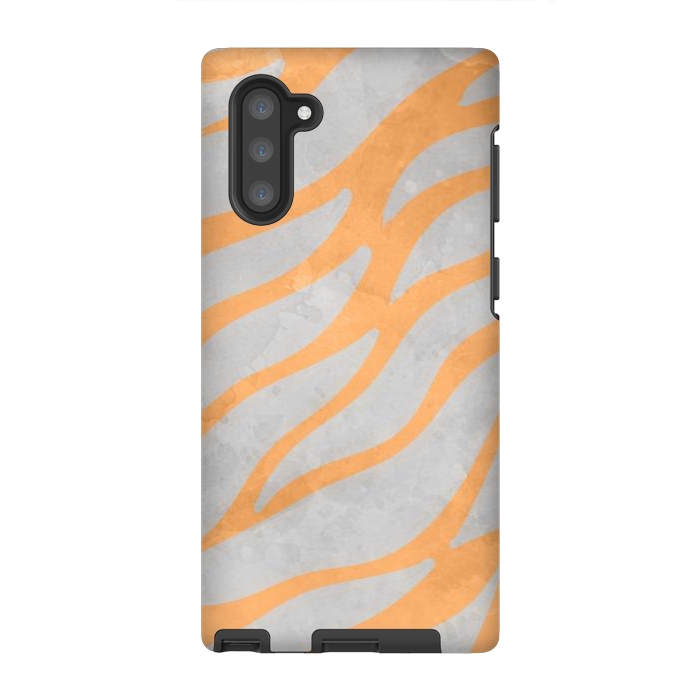 Galaxy Note 10 StrongFit Textured orange by Josie