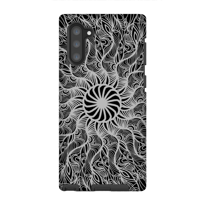 Galaxy Note 10 StrongFit The webbed mandala by Josie