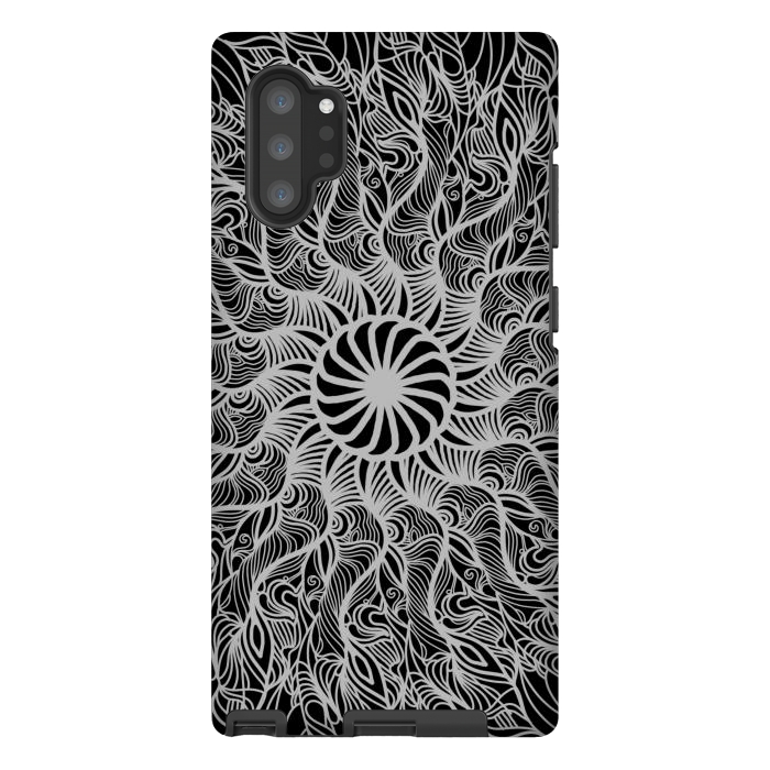 Galaxy Note 10 plus StrongFit The webbed mandala by Josie