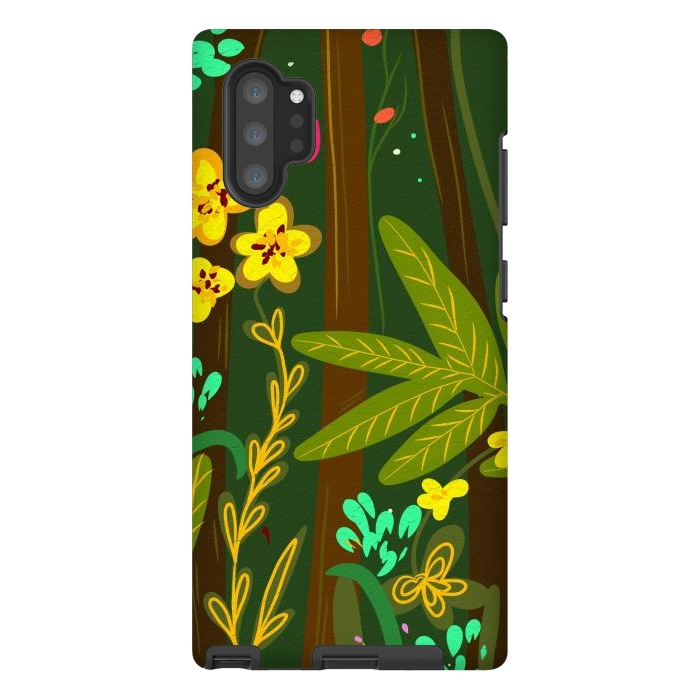 Galaxy Note 10 plus StrongFit Mystic garden by Josie