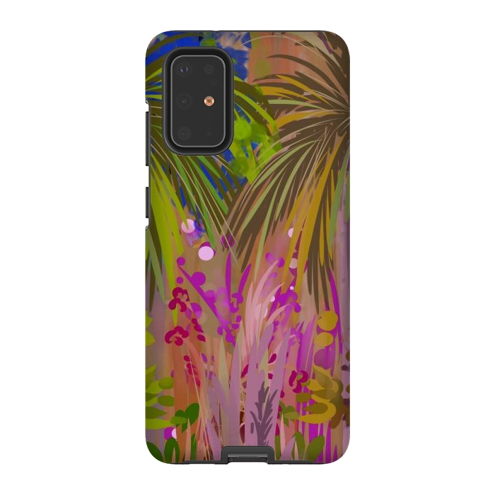 Galaxy S20 Plus StrongFit Pink palms by Josie
