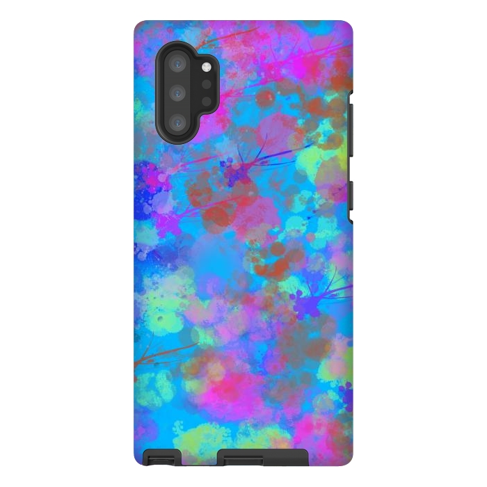 Galaxy Note 10 plus StrongFit Chaotic and Blue by Josie