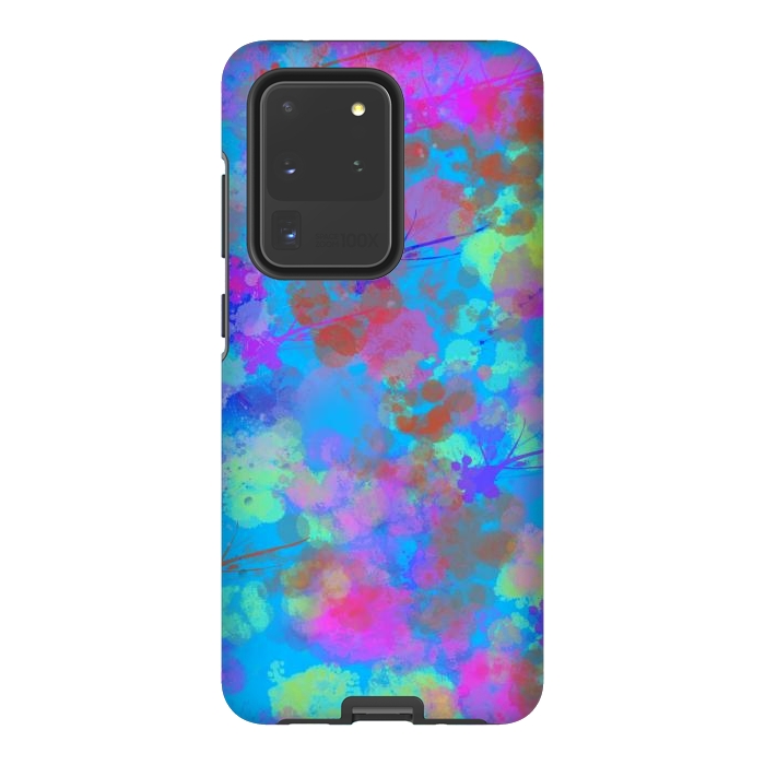Galaxy S20 Ultra StrongFit Chaotic and Blue by Josie