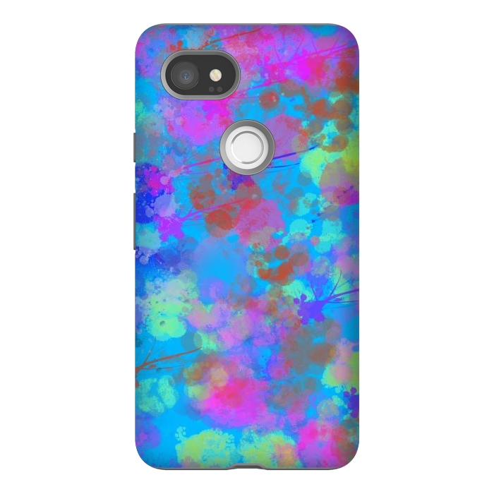 Pixel 2XL StrongFit Chaotic and Blue by Josie