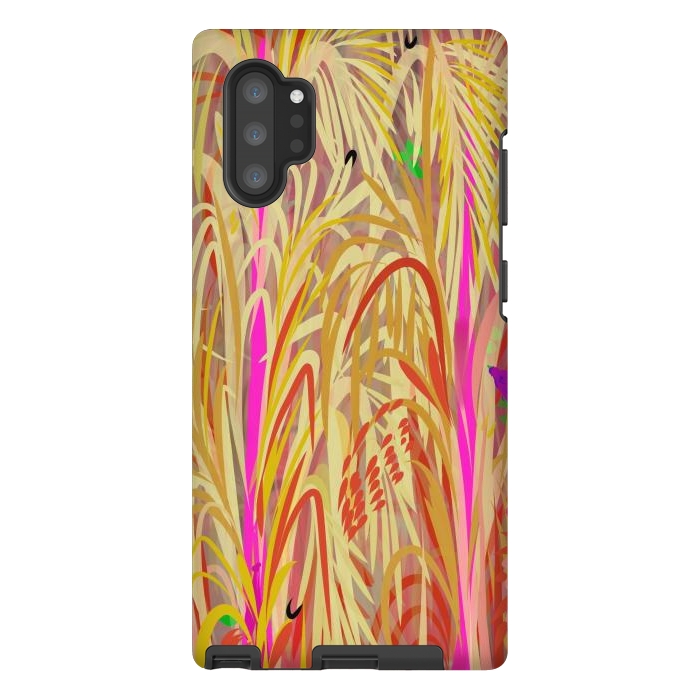 Galaxy Note 10 plus StrongFit Pink Hay by Josie