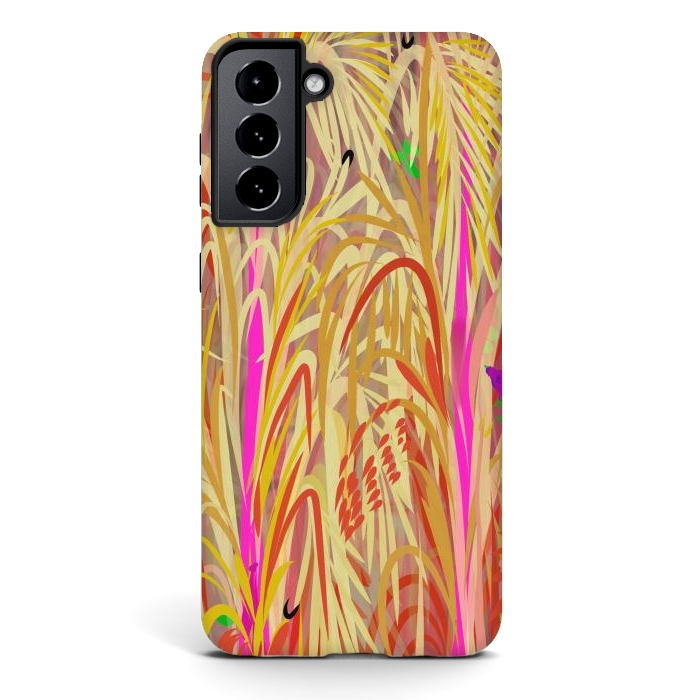 Galaxy S21 plus StrongFit Pink Hay by Josie