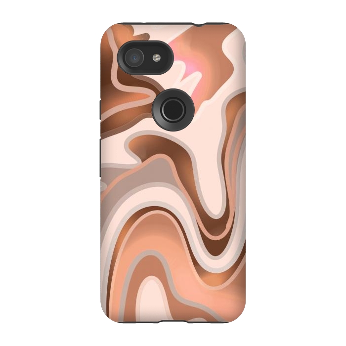 Pixel 3A StrongFit Chocolate Swirl by Josie