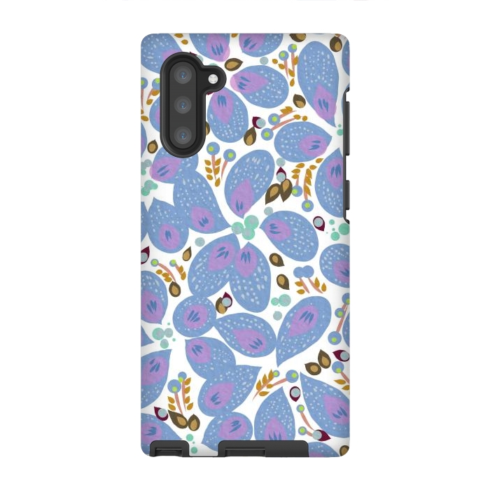 Galaxy Note 10 StrongFit Paisley Blue by Josie