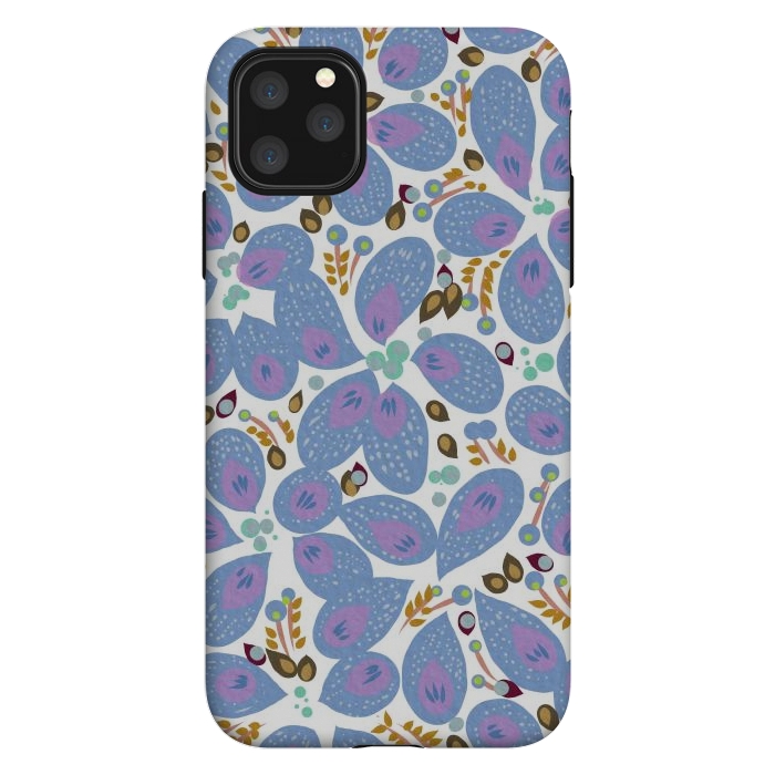 iPhone 11 Pro Max StrongFit Paisley Blue by Josie