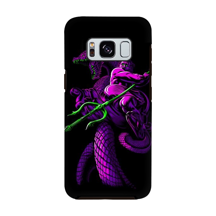 Galaxy S8 StrongFit Poseidon with Trident and Dragon by Alberto