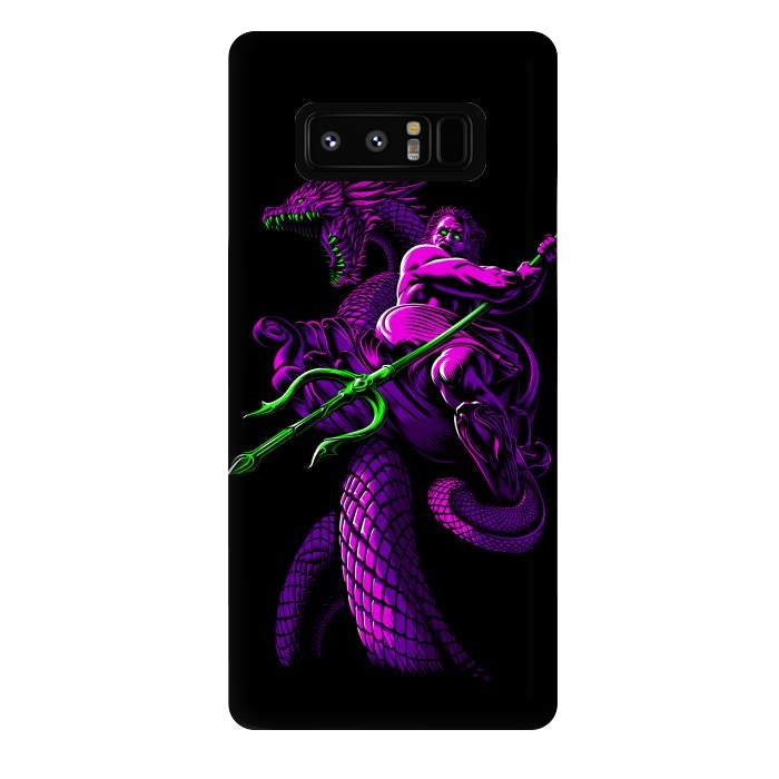 Galaxy Note 8 StrongFit Poseidon with Trident and Dragon by Alberto