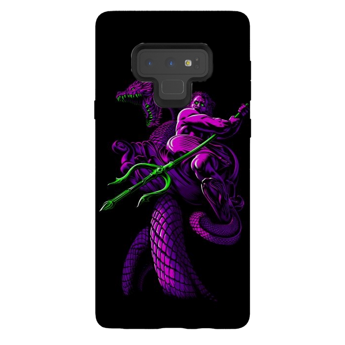 Galaxy Note 9 StrongFit Poseidon with Trident and Dragon by Alberto