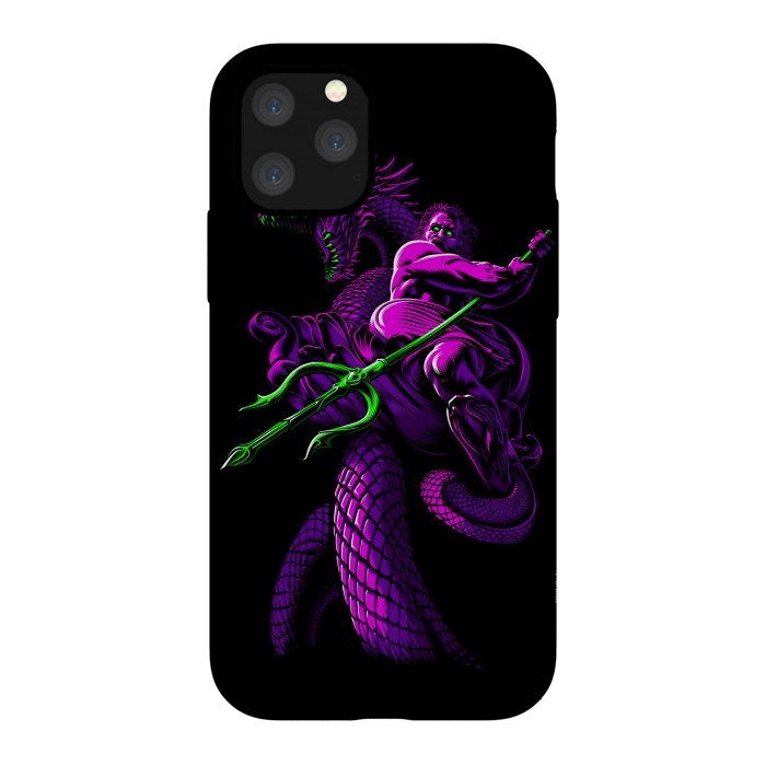 iPhone 11 Pro StrongFit Poseidon with Trident and Dragon by Alberto