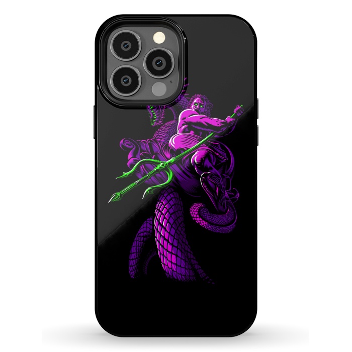 iPhone 13 Pro Max StrongFit Poseidon with Trident and Dragon by Alberto