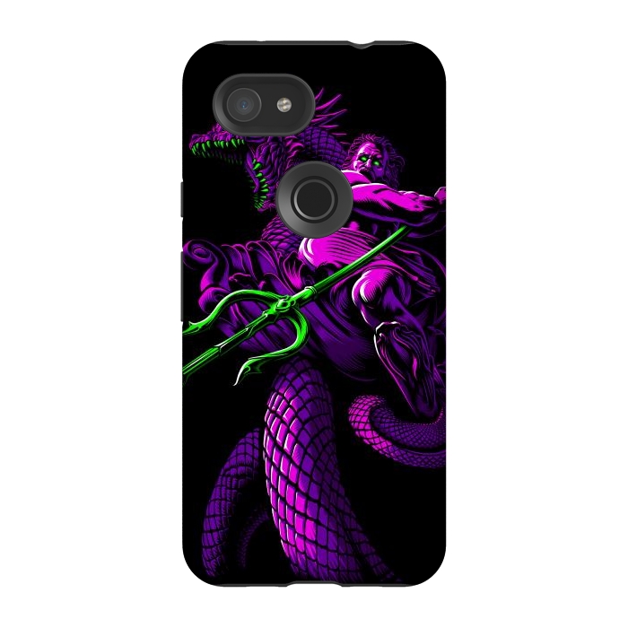 Pixel 3A StrongFit Poseidon with Trident and Dragon by Alberto