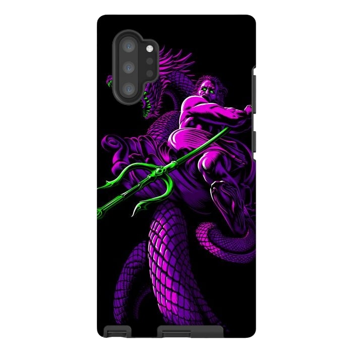 Galaxy Note 10 plus StrongFit Poseidon with Trident and Dragon by Alberto