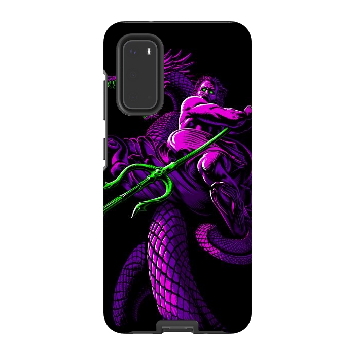 Galaxy S20 StrongFit Poseidon with Trident and Dragon by Alberto