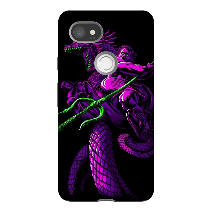 Pixel 2XL StrongFit Poseidon with Trident and Dragon by Alberto