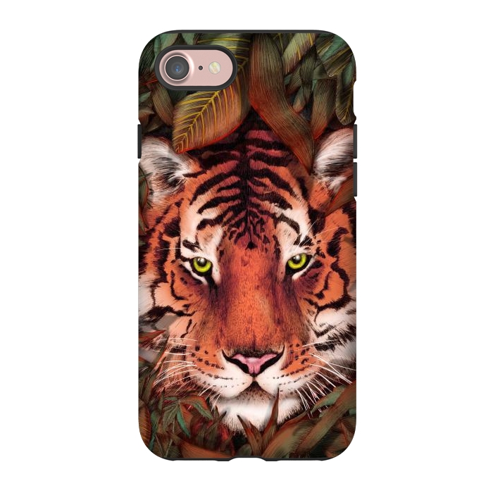 iPhone 7 StrongFit Jungle Tiger Majesty Colour Version by ECMazur 