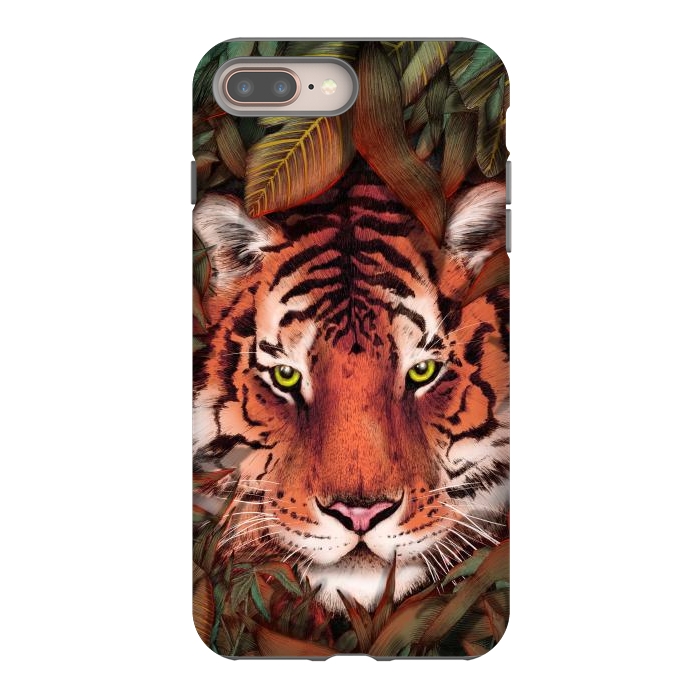 iPhone 7 plus StrongFit Jungle Tiger Majesty Colour Version by ECMazur 