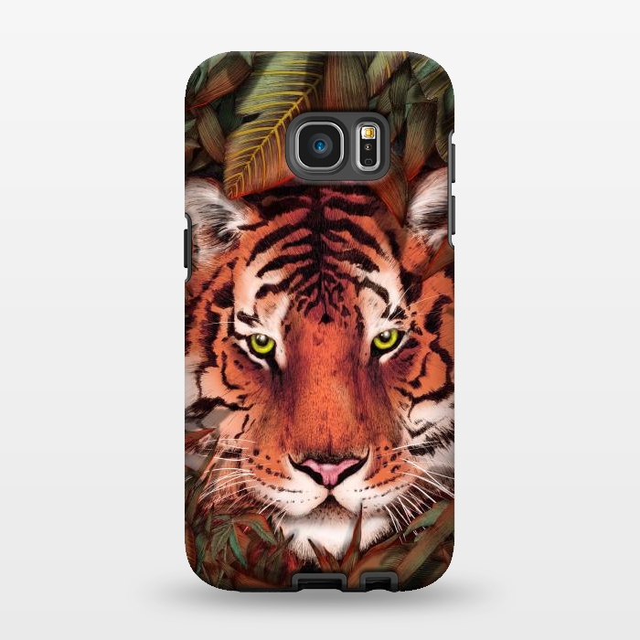 Galaxy S7 EDGE StrongFit Jungle Tiger Majesty Colour Version by ECMazur 