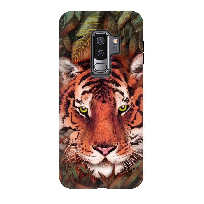 Galaxy S9 plus StrongFit Jungle Tiger Majesty Colour Version by ECMazur 