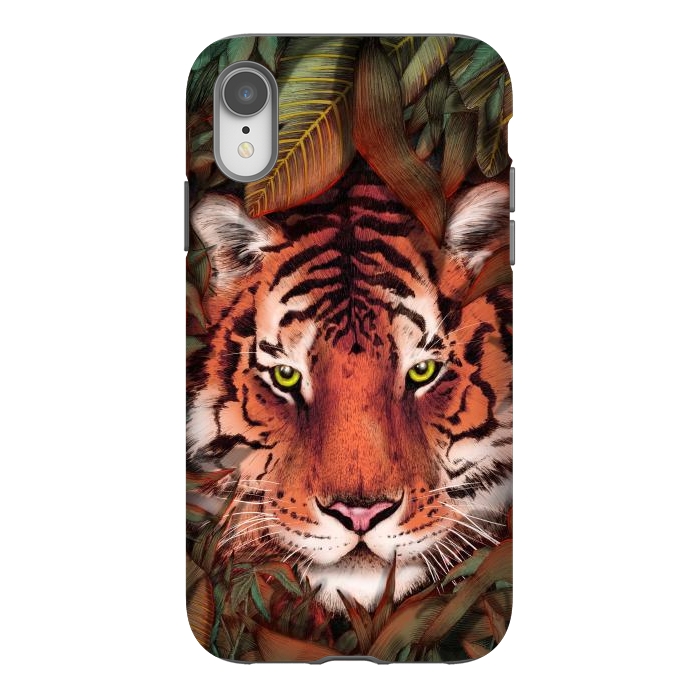 iPhone Xr StrongFit Jungle Tiger Majesty Colour Version by ECMazur 