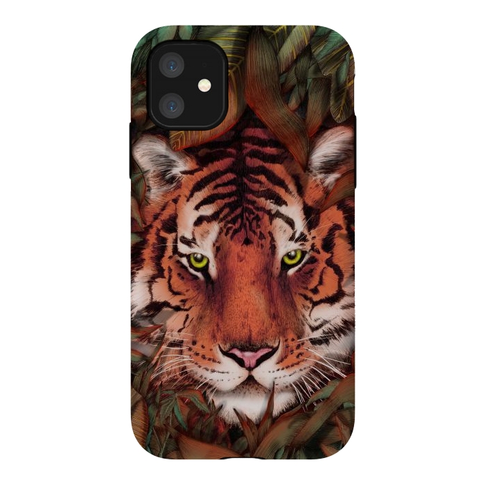 iPhone 11 StrongFit Jungle Tiger Majesty Colour Version by ECMazur 