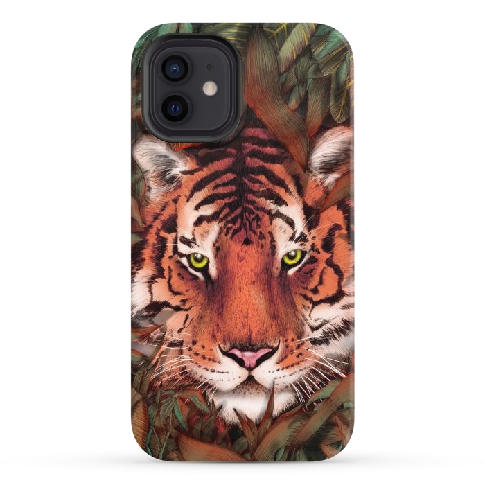 iPhone 12 StrongFit Jungle Tiger Majesty Colour Version por ECMazur 