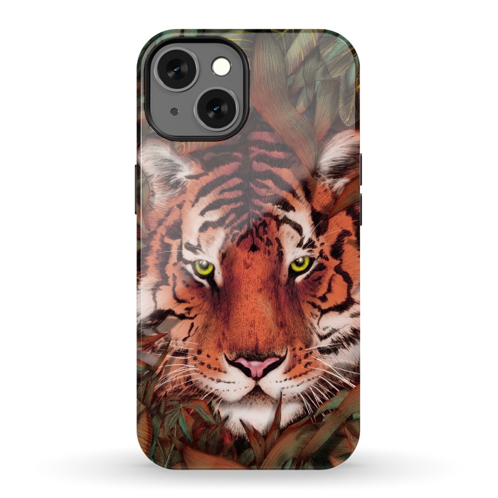 iPhone 13 StrongFit Jungle Tiger Majesty Colour Version by ECMazur 