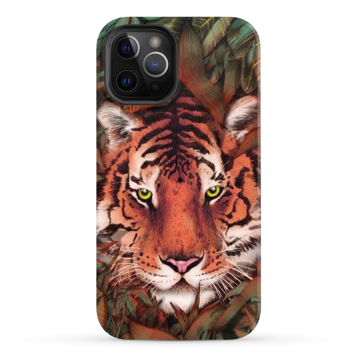 iPhone 12 Pro Max StrongFit Jungle Tiger Majesty Colour Version by ECMazur 