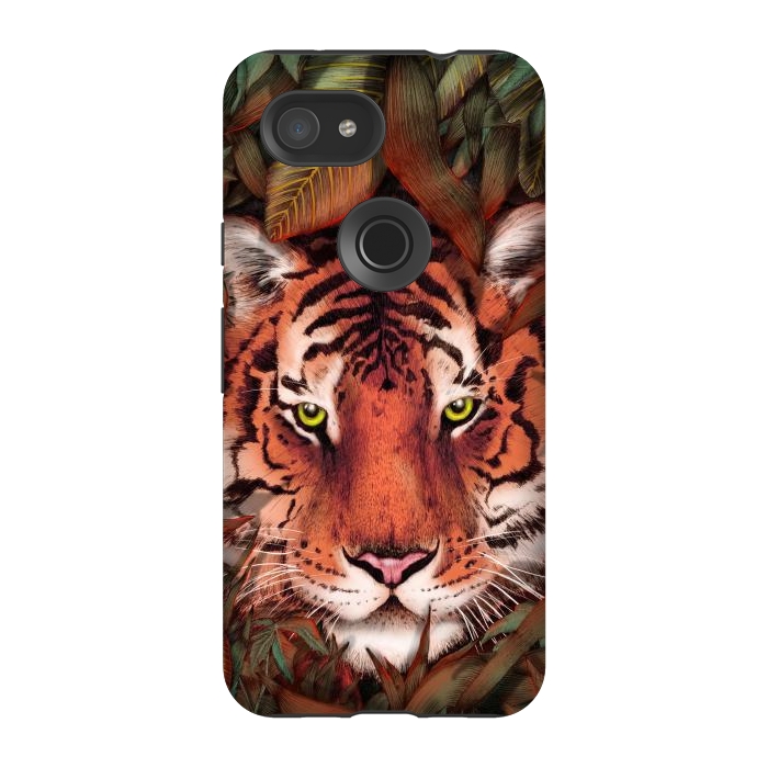 Pixel 3A StrongFit Jungle Tiger Majesty Colour Version by ECMazur 