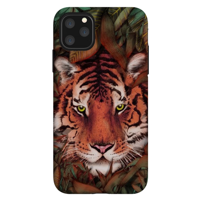 iPhone 11 Pro Max StrongFit Jungle Tiger Majesty Colour Version by ECMazur 